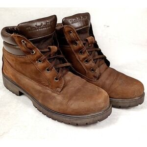 Timberland 23683 Womens Brown Leather Ankle Boots Hiking Work Lug Sole Size 7.5M